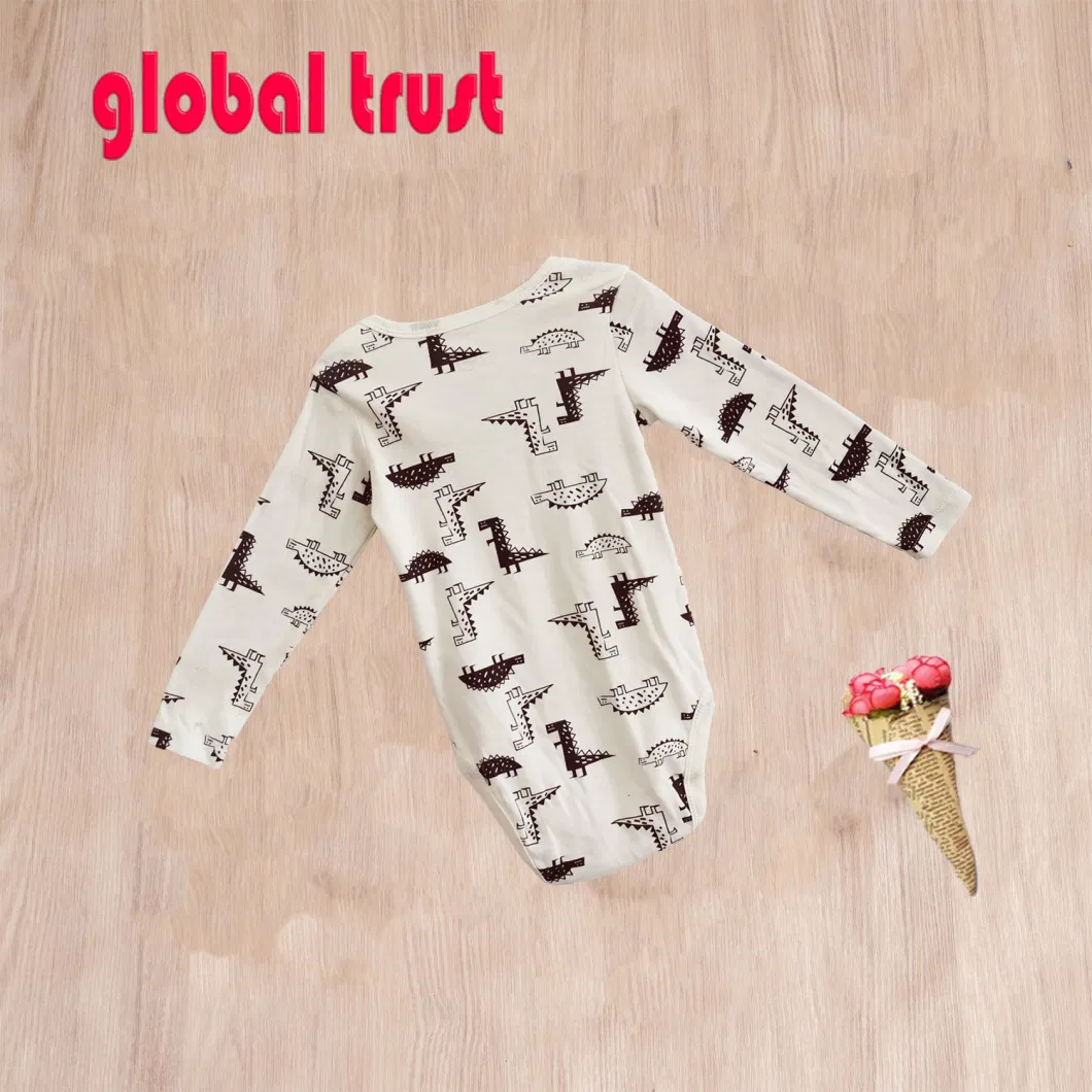 Wholesale Mixed New Born Cute Long Sleeve Summer Cotton Infant Baby Boys Girls Jumpsuits Stock Lots Rompers