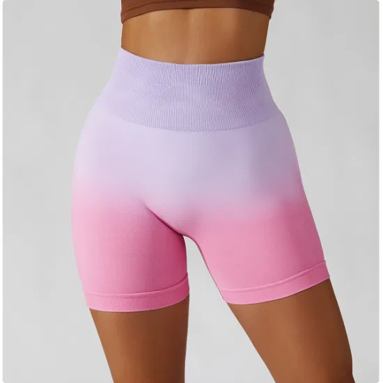 Mais vendidos calções esportivos de fitness activewear para mulheres push up booty leggings ombre sem costura shorts de yoga scrunch butt ginásio shorts